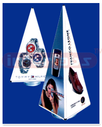 Three sided Pyramid rotating sign (18